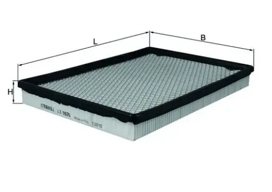 Luftfilter MAHLE LX 1636 Bild Luftfilter MAHLE LX 1636