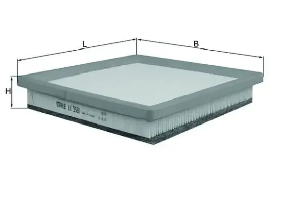 Luftfilter MAHLE LX 3580 Bild Luftfilter MAHLE LX 3580