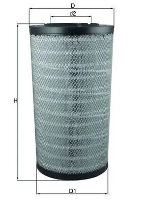 Luftfilter MAHLE LX 2838 Bild Luftfilter MAHLE LX 2838