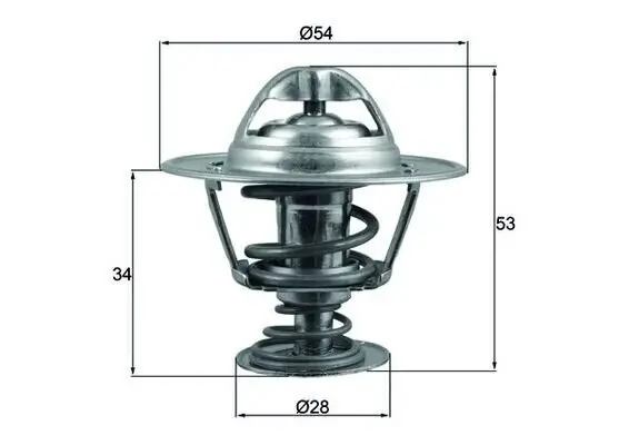 Thermostat, Kühlmittel MAHLE TX 203 88D