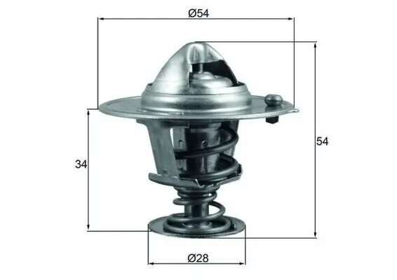 Thermostat, Kühlmittel MAHLE TX 206 88D