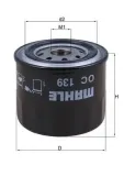 Ölfilter MAHLE OC 139