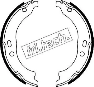 Bremsbackensatz, Feststellbremse Hinterachse fri.tech. 1034.118 Bild Bremsbackensatz, Feststellbremse Hinterachse fri.tech. 1034.118