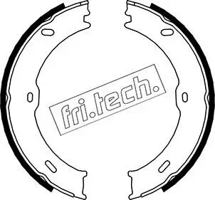 Bremsbackensatz, Feststellbremse Hinterachse fri.tech. 1052.133 Bild Bremsbackensatz, Feststellbremse Hinterachse fri.tech. 1052.133