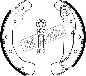 Bremsbackensatz fri.tech. 1073.169 Bild Bremsbackensatz fri.tech. 1073.169