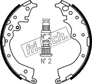 Bremsbackensatz Hinterachse fri.tech. 1115.324 Bild Bremsbackensatz Hinterachse fri.tech. 1115.324