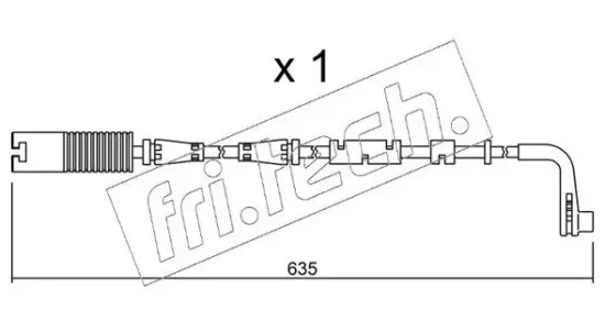 Warnkontakt, Bremsbelagverschleiß Vorderachse fri.tech. SU.205 Bild Warnkontakt, Bremsbelagverschleiß Vorderachse fri.tech. SU.205