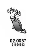 Katalysator vorne ASSO 02.0037