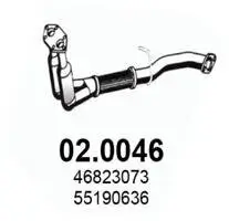 Katalysator vorne ASSO 02.0046