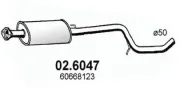 Mittelschalldämpfer ASSO 02.6047