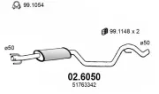 Mittelschalldämpfer ASSO 02.6050