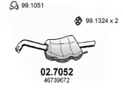 Endschalldämpfer ASSO 02.7052