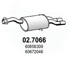 Endschalldämpfer ASSO 02.7066 Bild Endschalldämpfer ASSO 02.7066