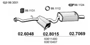 Mittel-/Endschalldämpfer ASSO 02.8015