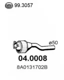 Katalysator vorne ASSO 04.0008