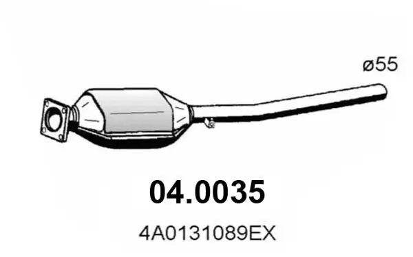 Katalysator vorne ASSO 04.0035