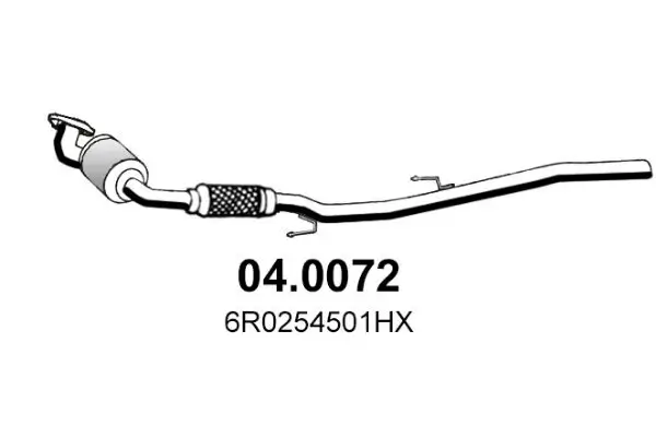 Katalysator vorne ASSO 04.0072