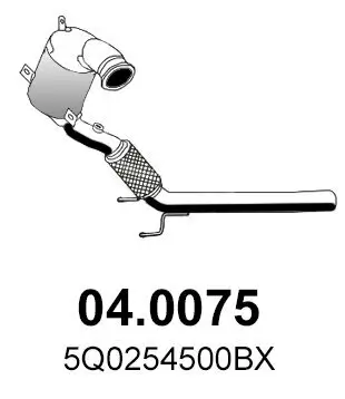 Katalysator vorne ASSO 04.0075