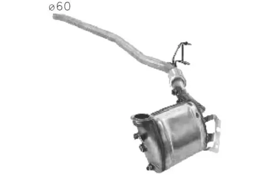 Ruß-/Partikelfilter, Abgasanlage vorne ASSO 04.15007 Bild Ruß-/Partikelfilter, Abgasanlage vorne ASSO 04.15007