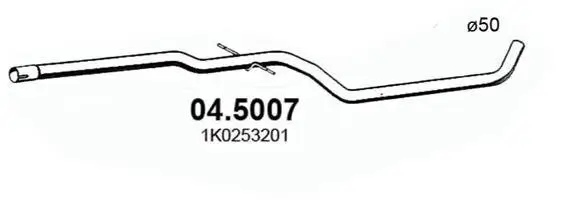 Abgasrohr Mitte ASSO 04.5007