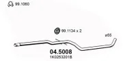 Abgasrohr Mitte ASSO 04.5008