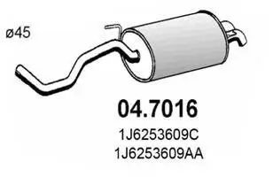 Endschalldämpfer ASSO 04.7016