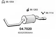 Endschalldämpfer ASSO 04.7020