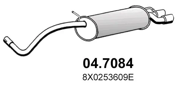 Endschalldämpfer ASSO 04.7084