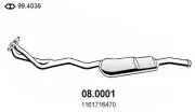 Katalysator vorne ASSO 08.0001