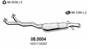 Katalysator vorne ASSO 08.0004