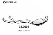 Katalysator vorne ASSO 08.0006