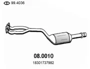 Katalysator vorne ASSO 08.0010