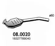 Katalysator vorne ASSO 08.0020