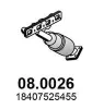 Katalysator vorne ASSO 08.0026