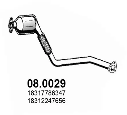 Katalysator vorne ASSO 08.0029