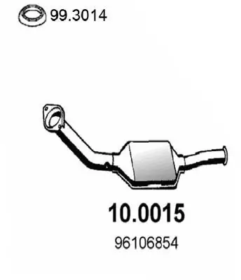 Katalysator vorne ASSO 10.0015