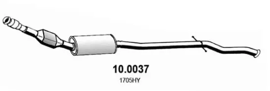 Katalysator vorne ASSO 10.0037 Bild Katalysator vorne ASSO 10.0037