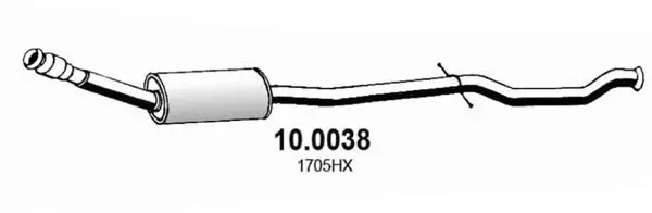 Katalysator vorne ASSO 10.0038