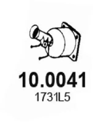 Katalysator vorne ASSO 10.0041
