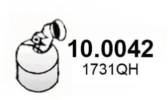Katalysator vorne ASSO 10.0042