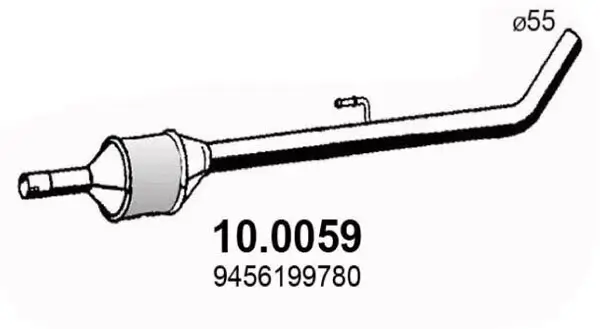 Katalysator vorne ASSO 10.0059