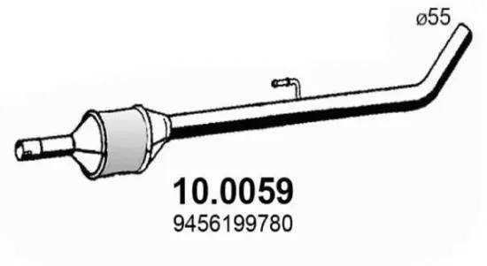 Katalysator vorne ASSO 10.0059 Bild Katalysator vorne ASSO 10.0059