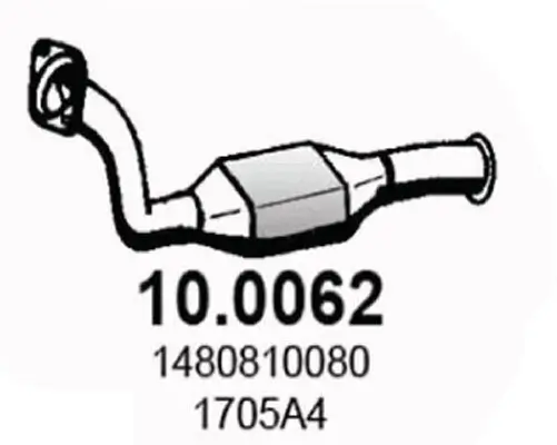 Katalysator vorne ASSO 10.0062