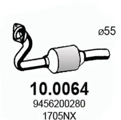 Katalysator vorne ASSO 10.0064