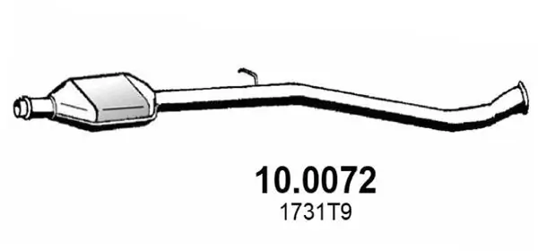 Katalysator vorne ASSO 10.0072