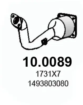 Katalysator vorne ASSO 10.0089 Bild Katalysator vorne ASSO 10.0089