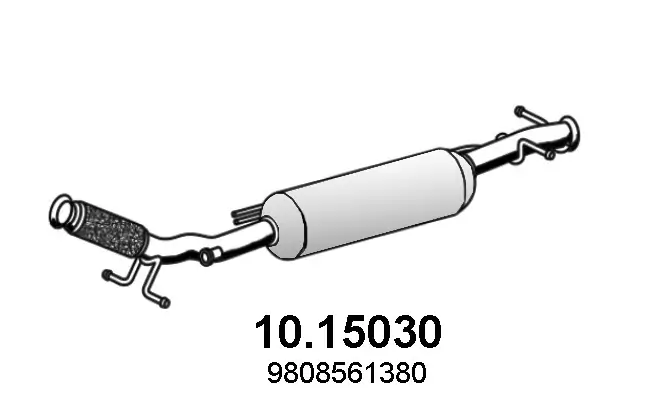 Ruß-/Partikelfilter, Abgasanlage ASSO 10.15030