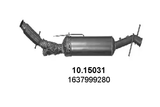 Ruß-/Partikelfilter, Abgasanlage ASSO 10.15031 Bild Ruß-/Partikelfilter, Abgasanlage ASSO 10.15031