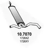 Endschalldämpfer ASSO 10.7070