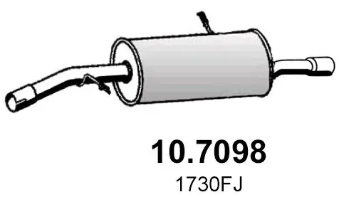 Endschalldämpfer ASSO 10.7098 Bild Endschalldämpfer ASSO 10.7098